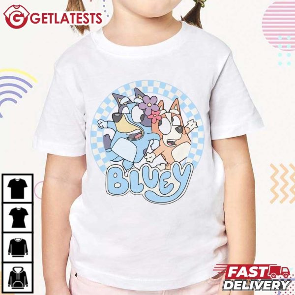 Bluey And Bingo Cute Gift For Kids Cartoon T Shirt (4)