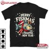 Merry Fishmas And A Crappie New Year Funny Fishing T Shirt (2)