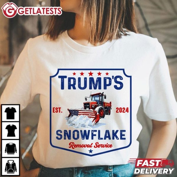 Trump's Snowflake Removal Service Funny Political T Shirt (2)