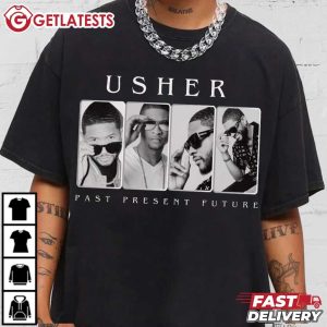 Usher Past Present Future Concert Music T Shirt (4)