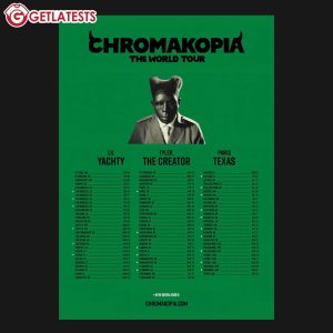 Tyler The Creator Chromakopia Tour Music Poster (1)