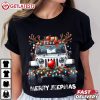 Merry Jeepmas Ugly Light Reindeer Christmas T Shirt (1)