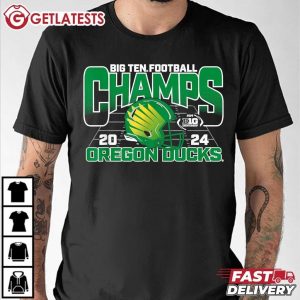 Oregon Ducks Big Ten Champs 2024 Football Helmet T Shirt (3)