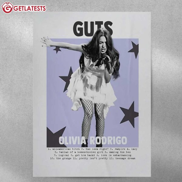 Olivia Rodrigo Guts Album Music Wall Art Poster (2)