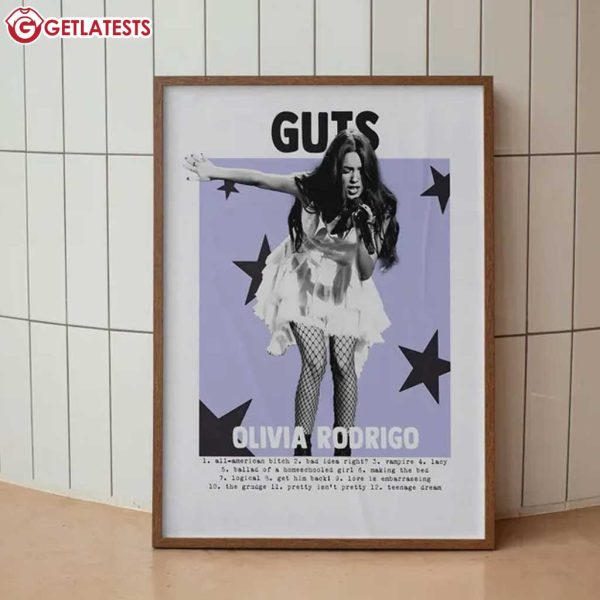 Olivia Rodrigo Guts Album Music Wall Art Poster (3)