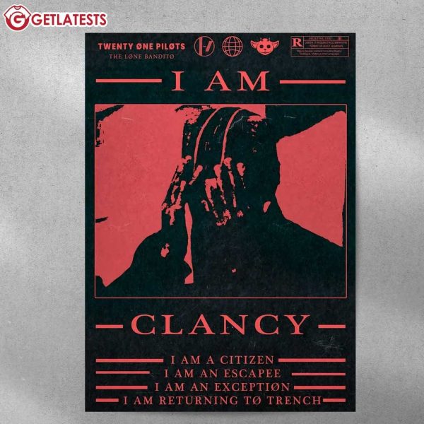 Twenty One Pilots I Am Clancy Album Music Poster (3)