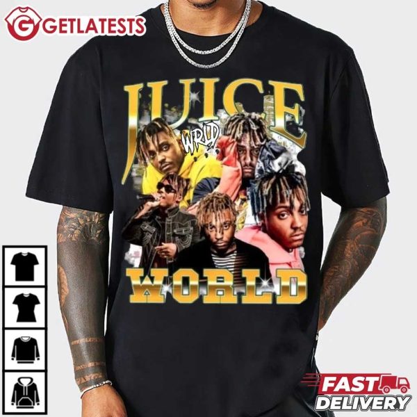 Juice Wrld World Hip Hop Rap Music Vintage Bootleg T Shirt (4)