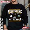 Indiana Hoosiers at Notre Dame Fighting Irish CFP 2024 25 Football T Shirt (2)