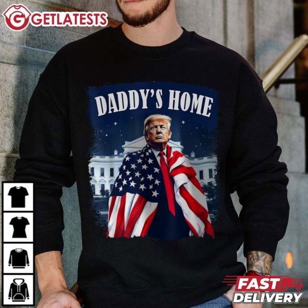 Daddy's Home 2024 Trump Take America Back US Flag T Shirt (2)