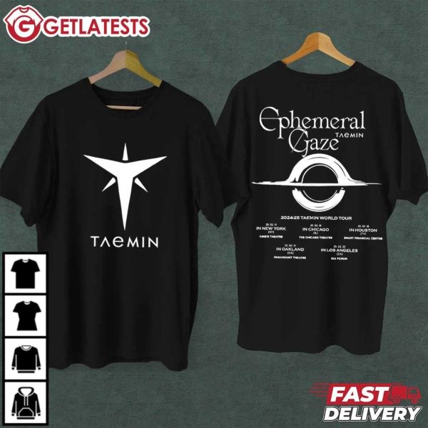 Ephemeral Gaze 2025 Taemin World Tour Music T Shirt (2)