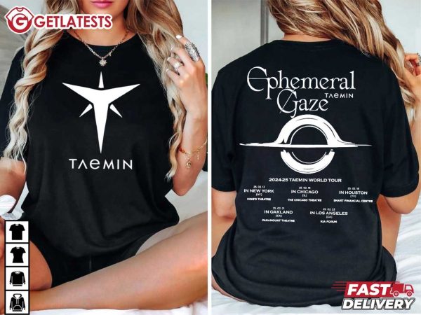 Ephemeral Gaze 2025 Taemin World Tour Music T Shirt (1)