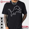 Detroit Lions Black Logo NFL Football T Shirt (3)