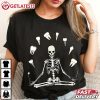 Skeleton Yoga Tooth Dentist Funny Halloween T Shirt (1)