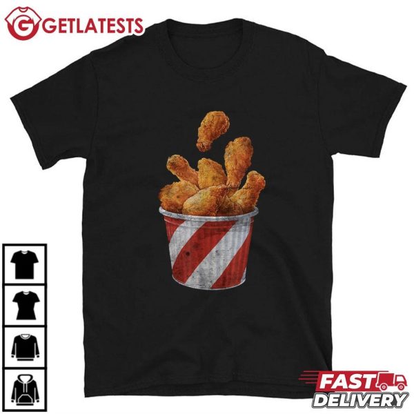 National Fried Chicken Day Funny Fast Food Lover T Shirt (2)