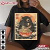 Moo Deng Eat Ramen Japanese Funny Meme T Shirt (1)