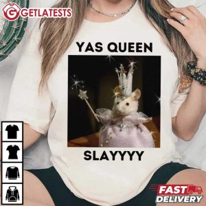 Yas Queen Slay Funny Rat Meme T Shirt (3)