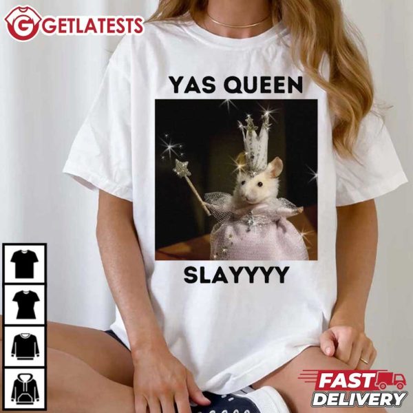 Yas Queen Slay Funny Rat Meme T Shirt (4)