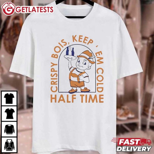 Crispy Bois Keep'Em Cold Half Time Funny Drink T Shirt (2)