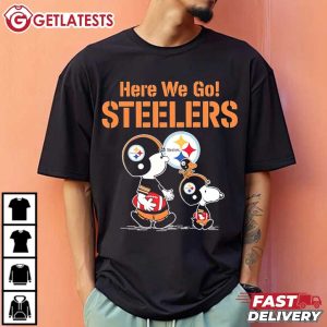 Peanuts Snoopy Here We Go Pittsburgh Steelers T Shirt (3)