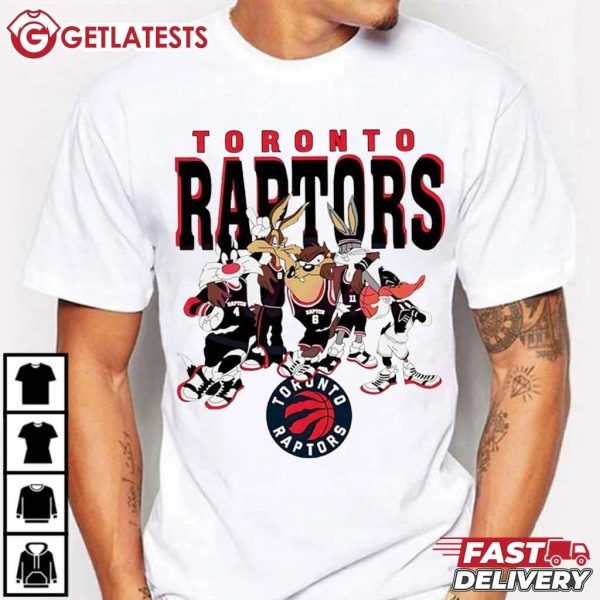 Toronto Raptors Looney Tunes Characters Basketball T Shirt (4)