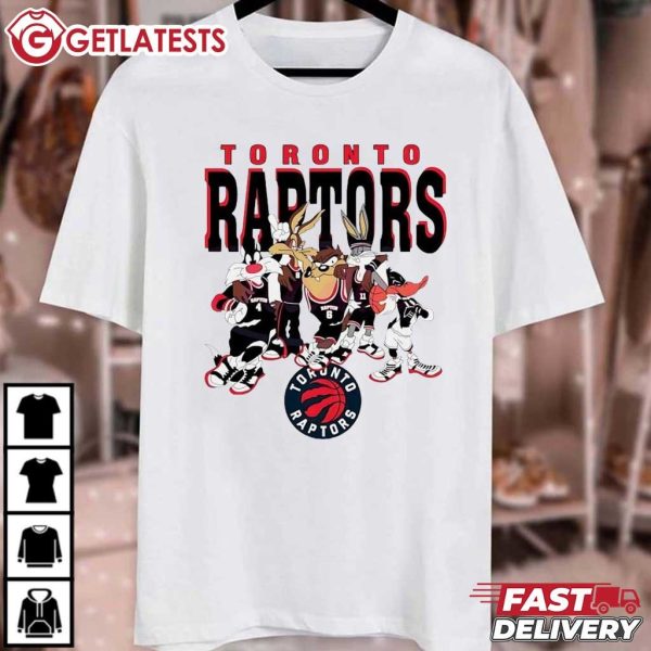 Toronto Raptors Looney Tunes Characters Basketball T Shirt (2)