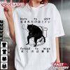 Born To Shit Forced To Wipe Japanese Cat T Shirt (1)