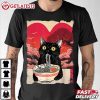 Kawaii Cat Eating Ramen Valentines Day T Shirt (3)