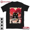 Kawaii Cat Eating Ramen Valentines Day T Shirt (2)