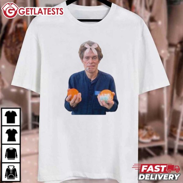 Willem Dafoe Holding A Pair of Oranges Coquette T Shirt (2)