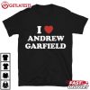 I Love Andrew Garfield Gift For Fans T Shirt (2)