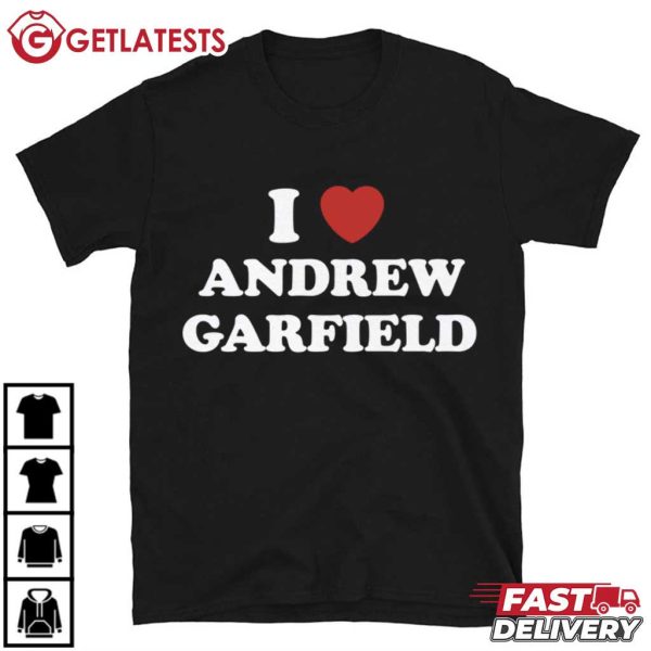 I Love Andrew Garfield Gift For Fans T Shirt (2)