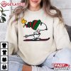 Snoopy and Woodstock Ski Christmas T Shirt (1)