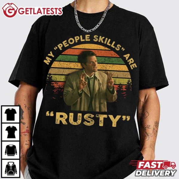 Misha Collins My People Skills Are Rusty Vintage T Shirt (4)