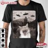 Cat Selfie With UFO Funny Cat Meme T Shirt (3)