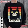 Black Cat Bruh Funny Cat Meme T Shirt (2)