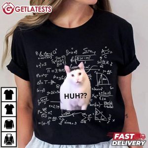 Huh Cat Meme Funny Mathematics T Shirt (1)