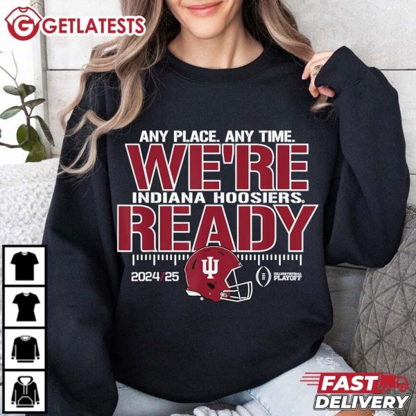 Indiana Hoosiers We're Ready 2024 25 Football T Shirt (4)