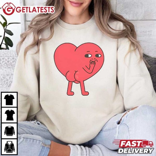 Hilarious Heart Heart Butt Funny Valentines Day T Shirt (1)