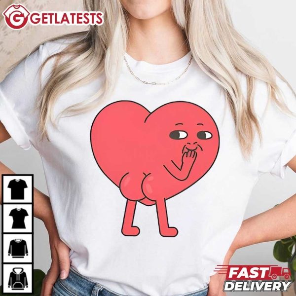 Hilarious Heart Heart Butt Funny Valentines Day T Shirt (3)