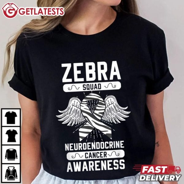 Zebra Squad Neuroendocrine Cancer Awareness T Shirt (4)