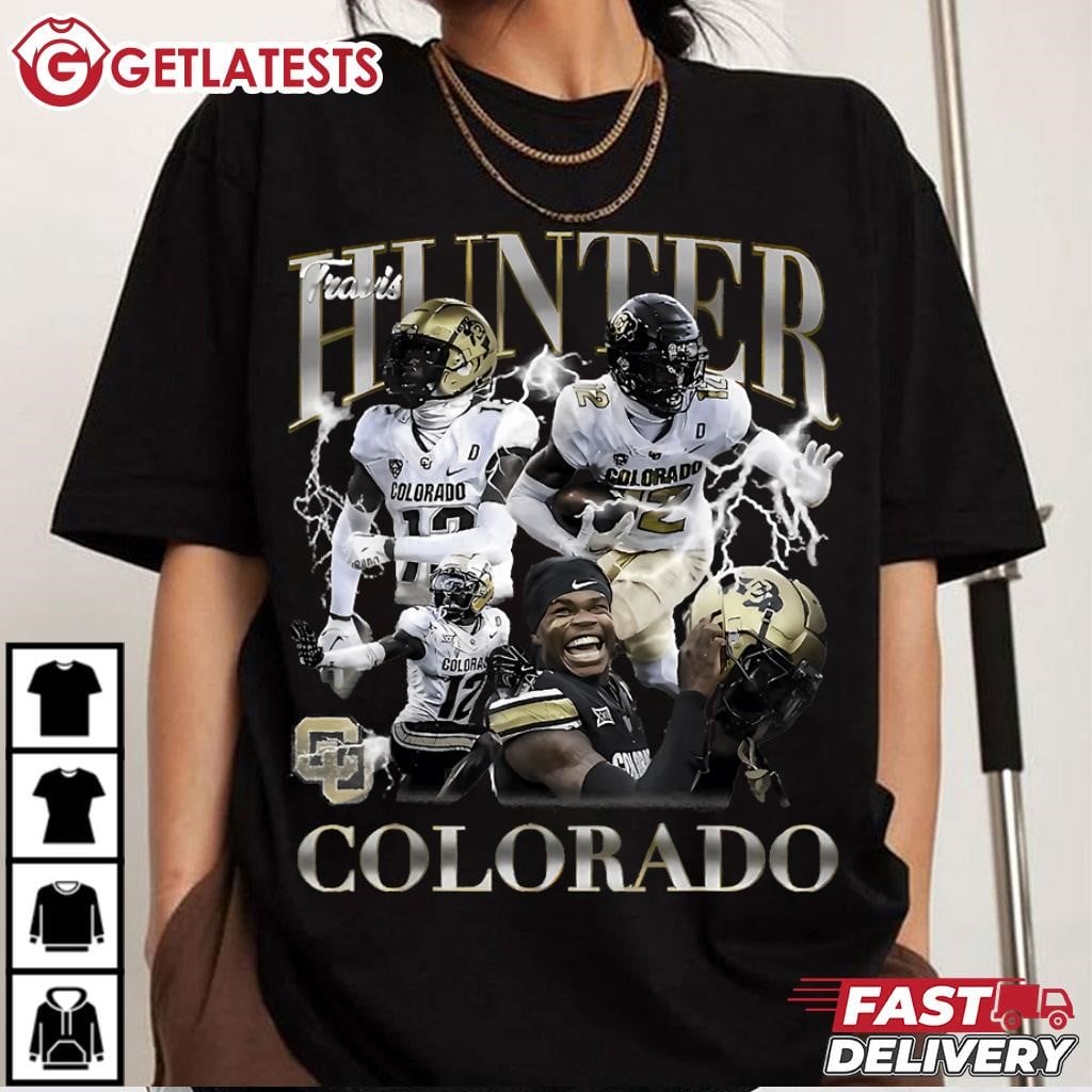 Travis Hunter Colorado Vintage Bootleg Football T-Shirt