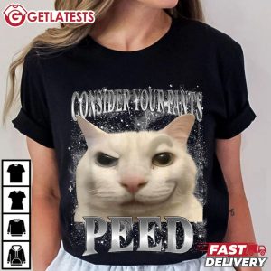 Consider Your Pants Peed Silly Cat Meme T Shirt (1)