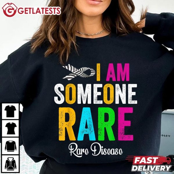 I Am Someone Rare Disease Zebra Ribbon T Shirt (3)