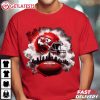 KC Chiefs Smoke American Football Helmet T Shirt (2)