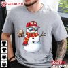 KC Chiefs Snowman Christmas Football T Shirt (3)