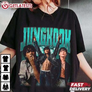 Limited Jungkook JK Vintage Design Bootleg Music T Shirt (3)