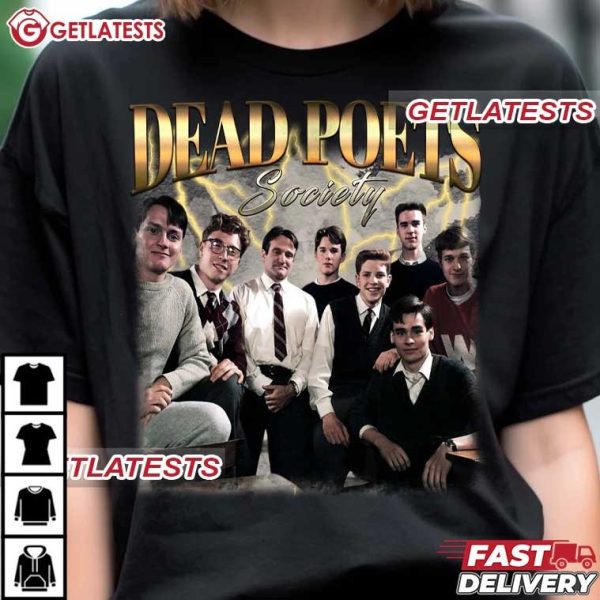 Dead Poets Society Retro Bootleg T Shirt (1)