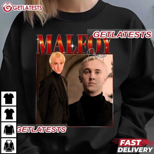 Draco Malfoy Vintage Bootleg Movie T Shirt (2)