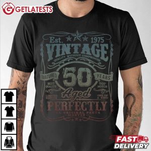 Vintage 1975 Limited Edition 50 year old 50th Birthday T Shirt (3)