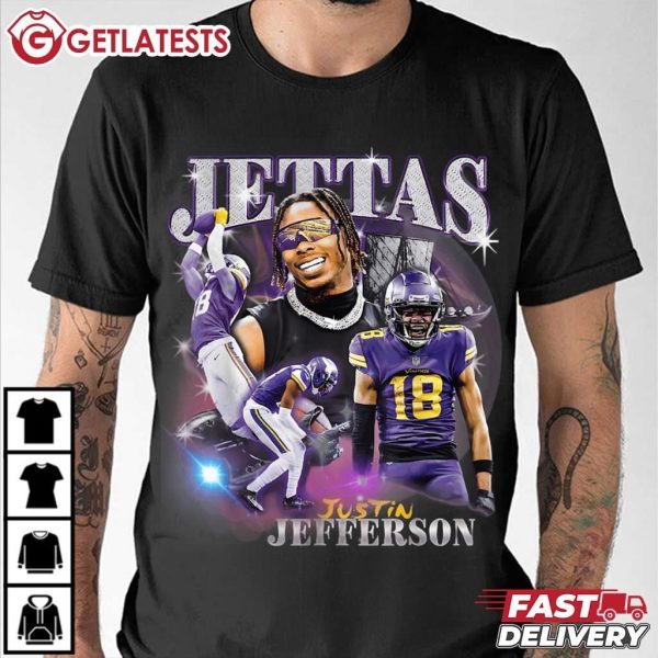 Justin Jefferson Jettas Design 90's Style Bootleg T Shirt (3)